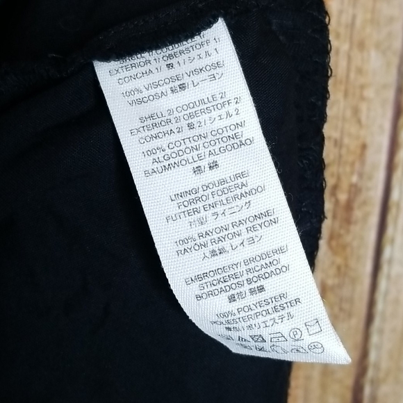 SOLD Free People Dress Birds of a Feather Boho Size 6 Black Cream - Picture 16 of 16